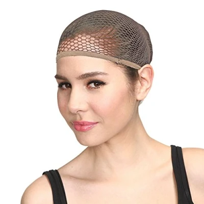 Image of Adult Fancy Dress Wig Cap Black