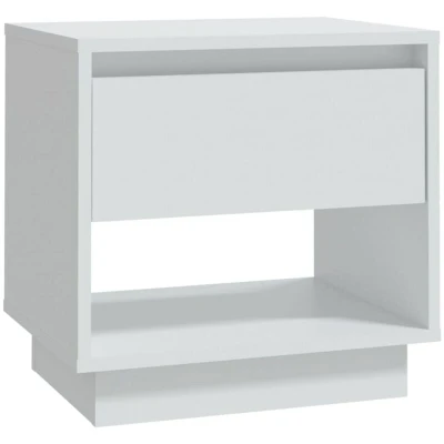 Image of vidaXL Bedside Cabinet White 45x34x44 cm Engineered Wood