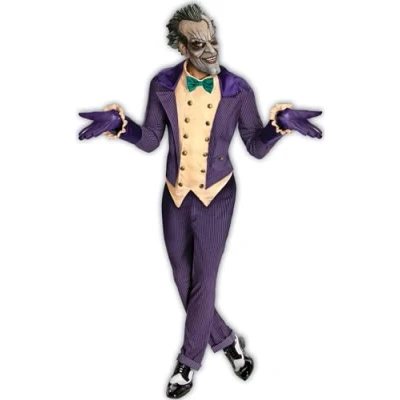 Image of Rubie&#039;s 880585STD000 Joker Costume DC Comics Adult Fancy Dress, Mens, Purple, M