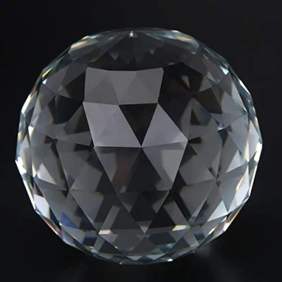 Image of Tnfeeon Glass Ball, 60/80mm Decorative Prisms Crystal Ball Ornaments Photography Home Office Decor Gift(80mm/3.15inch)