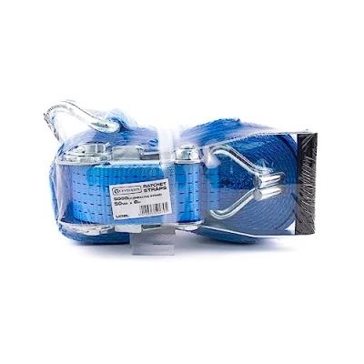 Image of 8M Heavy Duty Ratchet Tie Down Strap, 5000kg Load Break Strength, 50mm PES Webbing