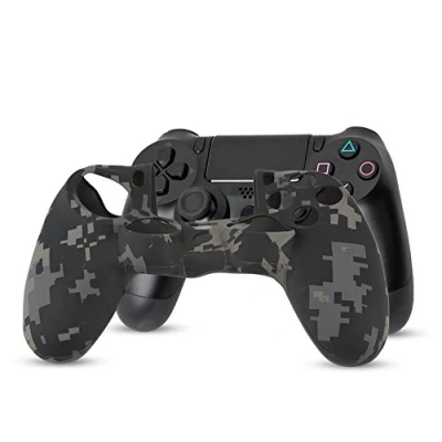 Image of Soft Silicone Controller Cover for PS4, Anti Slip Sleeve Dustproof Case Handle PS4 (grey)