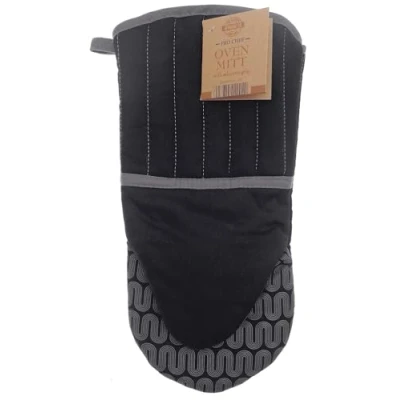 Image of Country Club Chef Silicone Oven Mitt Black