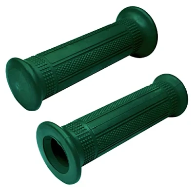 Image of cyclingcolors Motorcycle Handlebar Grips 22 mm (7/8 Inch) 24 (1 Universal Scooter Moped Non Slip Rubber (Green)
