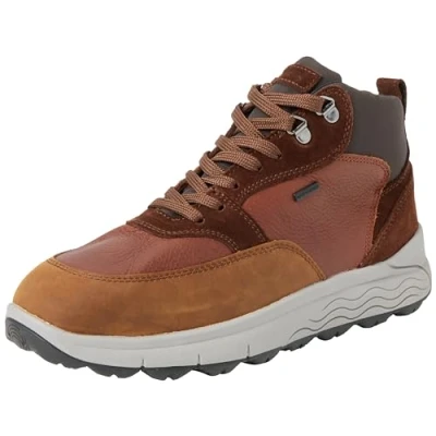 Image of Geox Men&#039;s U Spherica 4x4 B Abx Ankle boot, Cognac, 10 UK