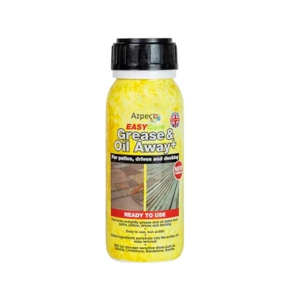 Image of EASYCare Grease &amp; Oil Away+ Stain Remover Patio Cleaner For Outdoor And Indoor Use Including Paths, Decking, Driveway, BBQ Kitchen Oven. Acid Free Safe Granite, Marble Limestone