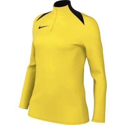 Image of Nike FD7669 719 Dri FIT Academy Pro 24 Drill Top K Sweatshirt Women&#039;s TOUR YELLOW/BLACK/BLACK Size S