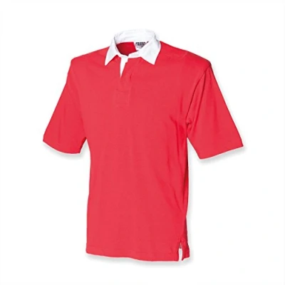 Image of Front Row Short Sleeve Rugby Shirt, Navy Blue, Large
