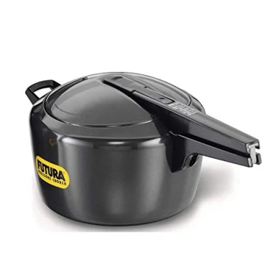 Image of Hawkins Futura 5 Litre Pressure Cooker, Hard Anodised Pan Black (FP50)