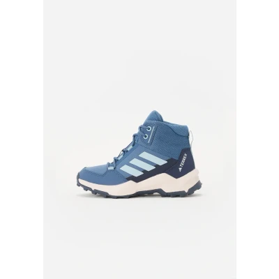 Image of Adidas Terrex Hiking Unisex Laceup ankle boots for kids, Size: 13K, Blue/light blue Textile/synthetics
