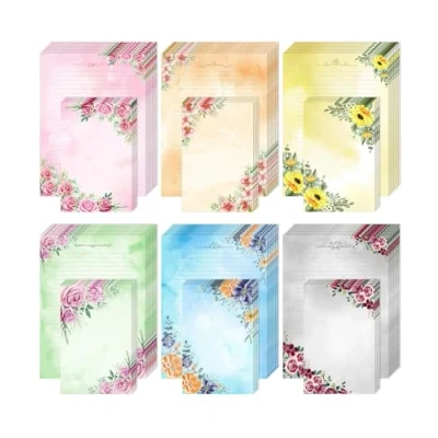Image of Mr. Pen Stationery Writing Paper with Envelopes, 48 Letter 24 Cute Stationary Set for Letters, Paper, Stationary,
