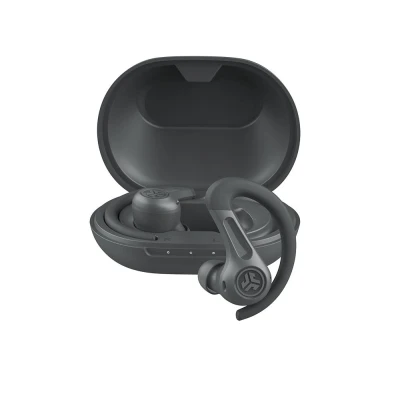 Image of JLAB Jbuds Air Sport ANC 4 Wireless Bluetooth Noise Cancelling Sports Earbuds Black, Black