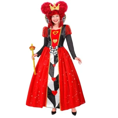 Image of W WIDMANN MILANO Party Fashion 22353 Kostüm Königin der Herzen Queen of Hearts Costume, Multi Coloured, L