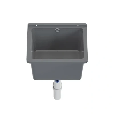 Image of Sink Basin Wash Outdoor Garden Garage Cellar Laundry Room Workshop (Grey)