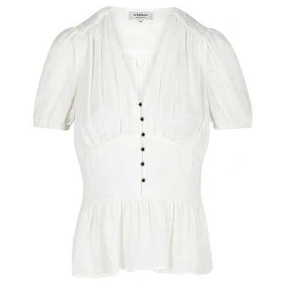 Image of Morgan Women&#039;s TOP BOUTONNE EN Jacquard MC 222 CHUB Blouse, Ecru, 42