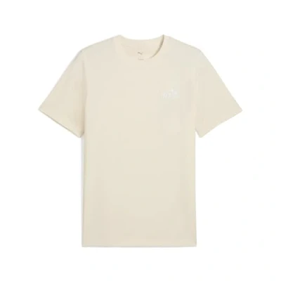 Image of Puma Small LOGO TEE Basic Tshirt, Men&#039;s, Size: XL, Offwhite