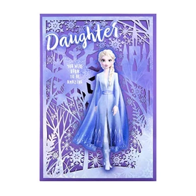 Image of Hallmark Christmas Card for Daughter Disney Frozen 2 Design