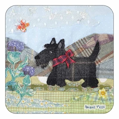 Image of Scottie Dog Tweedie Coaster