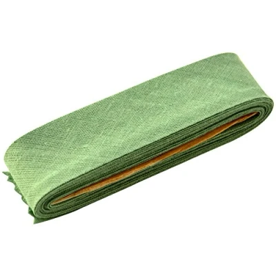 Image of Inastri Cotton Bias Binding 25/5/5mm Colour Sage Green 116 3m, 100%, 13 x 11 2 cm
