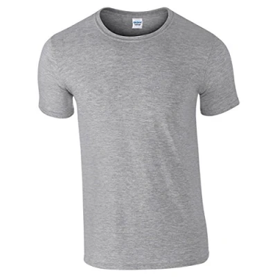 Image of Gildan Mens Short Sleeve Soft Style T Shirt (XL) (Sport Grey (RS))