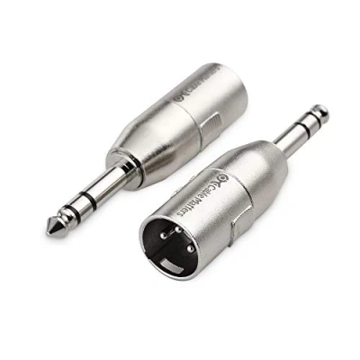 Image of Cable Matters 2 Pack Jack to XLR Adapter, 6.35mm 1/4 Inch TRS Male Adapters