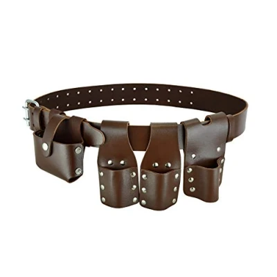 Image of Scaffold Leather Tool Belt 5 PCS BBI Spanner Level Tape Holder Top Quality