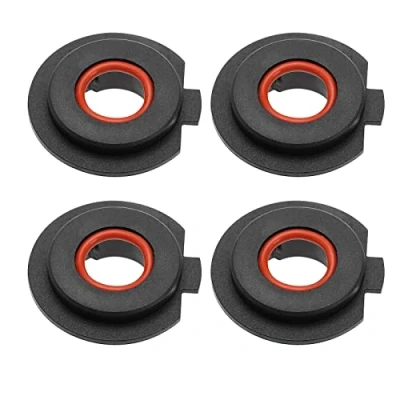 Image of SG Store 4PCS Car H7 LED Headlight Bulb Base Holder Adapter Socket Retainer Replacement Components Plastic Black 15mm Hole Size