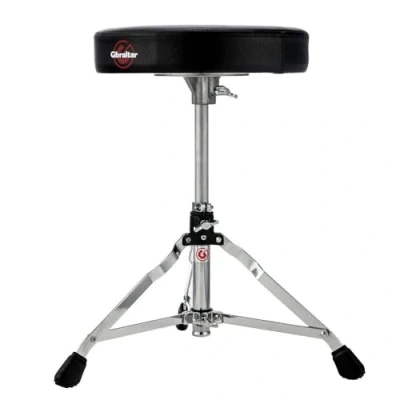 Image of Gibraltar Drum Stool 5000 Series (round seat diameter: 33cm, vinyl seat, memory lock, infinite height adjustment, &#039;Super Foot&#039; rubber feet, stability, comfortable)