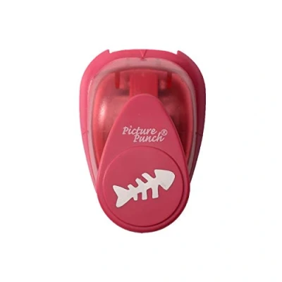 Image of Vaessen Creative Craft Paper Punch Herringbone 2,4 x 1,2 cm Circle Cutter for Crafting and Card Making