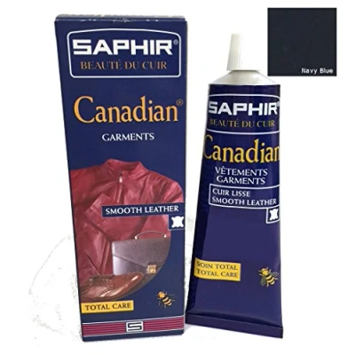 Image of Saphir Canadian Leather Restoring Cream ((06) NAVY BLUE)