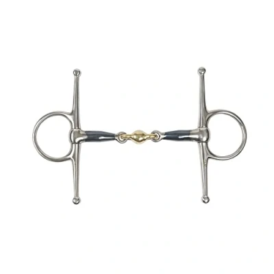 Image of Shires Blue Sweet Iron Full Cheek With Lozenge Horse Bit 5&quot;, Bluee
