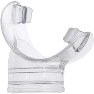 Image of CRESSI Mouthpiece Clear Gamma/Sigma Original for Snorkel Gamma and Sigma, Transparent, One Size, Unisex Adult