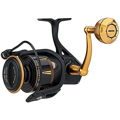 Image of PENN Slammer III Saltwater Spinning Reel Full Metal, Heavy Duty Spinning, Jigging or Lure Fishing For Boat, Shore Kayak