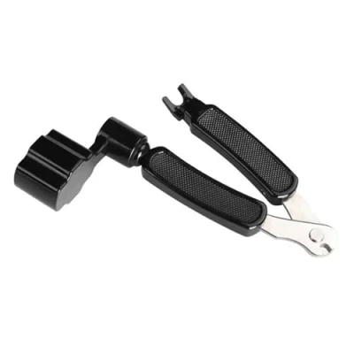 Image of Guitar String Winder Cutter and Bridge Pin Puller 3 in 1 Tool Ergonomic Winder, &amp; Accessories for Restringing Repair