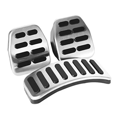 Image of Car Manual Pedals Set, 3Pcs Stainless Steel Pedal Covers Transmission Foot Replacement roestvrij staal pedaal vito w447