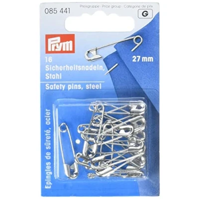 Image of Prym Safety Pins, Metal, Sliver, 9.3 x 5.7 0.7 cm