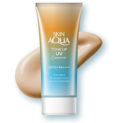 Image of Skin Aqua Rohto Tone Up UV Essence 80g Latte Beige