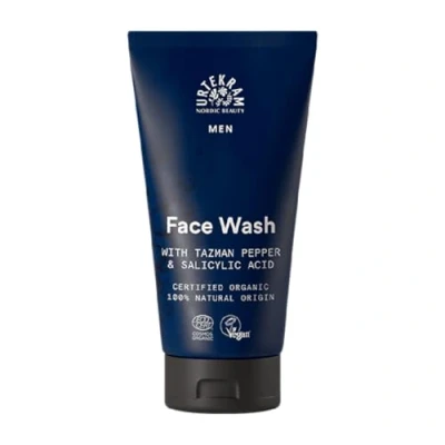 Image of Urtekram Men&#039;s Face Wash With Tazman Pepper Removes Impurities Soothe Irritated Skin From Shaving 150 ml Vegan, Organic, Natural Origin