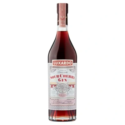 Image of Luxardo Sour cherry gin 70cl, 37.5% ABV Maceration of Marasca juice and London dry Fantastic in Mixers, Tonic &amp; Cocktails