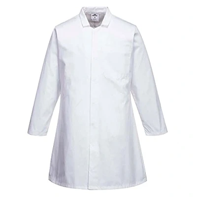 Image of 2202 Men&#039;s Large White Food Coat Portwest