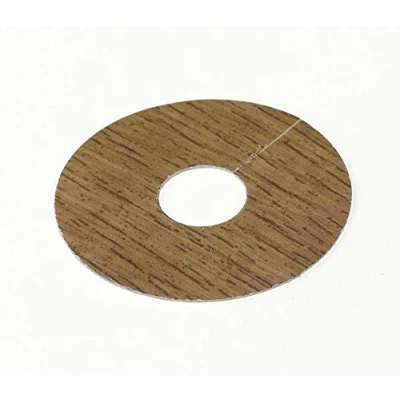 Image of 4 x Laser Cut (FC15 Natural Oak) Pipe Surrounds/Covers for Laminate Flooring (Can be Used Floor Covers)