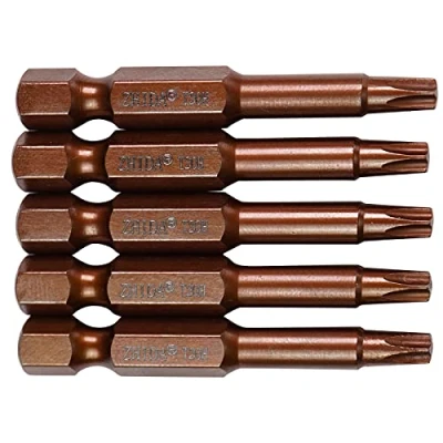 Image of ZHIDA Security Torx T20H Screwdriver Bits T20 with Hole 5 PC