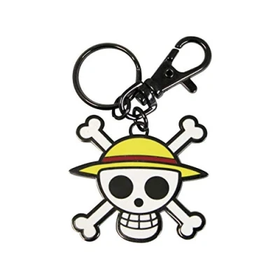 Image of ABYstyle One Piece Luffy Skull Metal Keychain