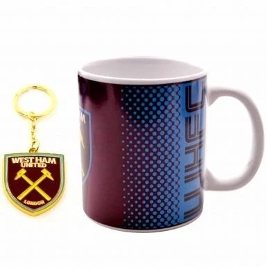 Image of Official West Ham United Mug &amp; Keyring Gift Set