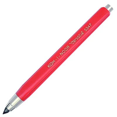 Image of KOH I NOOR 5347 5.6mm Diameter Mechanical Clutch Lead Holder Pencil Red
