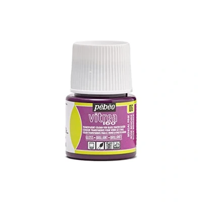 Image of PEBEO Transparent Glass Paint Vitrea 160C Bengal Pink 45 ML