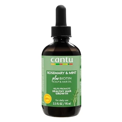 Image of CANTU Strengthening Biotin Infused Hair &amp; Scalp Oil with Rosemary and Mint 95ml (Packaging may vary)
