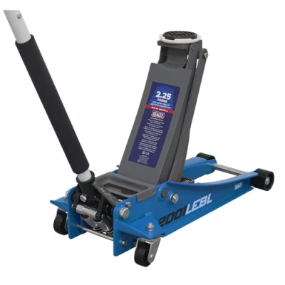 Image of Sealey Trolley Jack 2.25 Tonne Low Profile Rocket Lift Blue