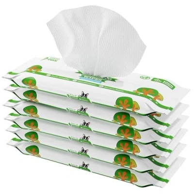 Image of Pogi&#039;s Dog Grooming Wipes Travel Packs 120 for Cleaning and Deodorising Hypoallergenic Pet Dogs, Puppy Quick Bath Paws, Butt, &amp; Body Fragrance Free