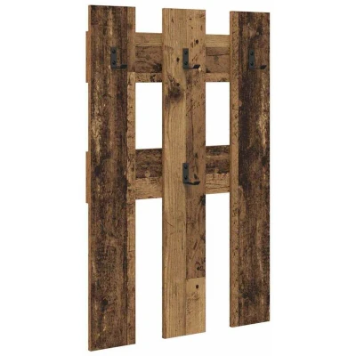 Image of Wall mounted Coat Rack with Storage Old wood Engineered Vidaxl